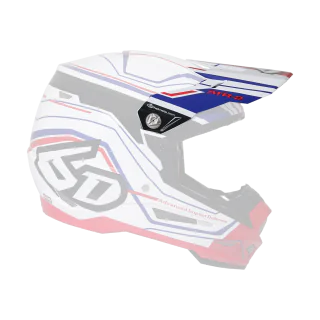 6D Helmet Visor ATR-2 Circuit Glans - White
