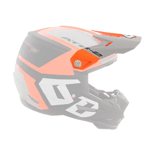 6D Helmet Visor ATR-2 Helo - Orange / Grey