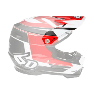 6D Helmet Visor ATR-2 Impact - Red