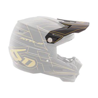 6D Helmet Visor ATR-2 Missile LE - Black / Gold