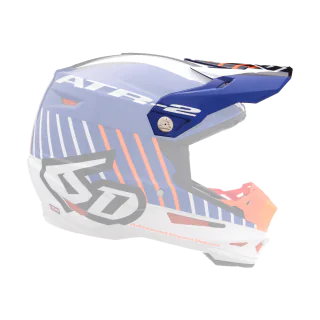 6D Helmet Visor ATR-2 Motion - Orange / Blue