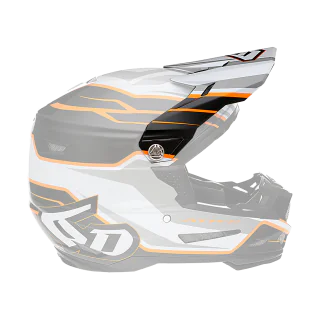 6D Helmet Visor ATR-2 Phase - White / Orange