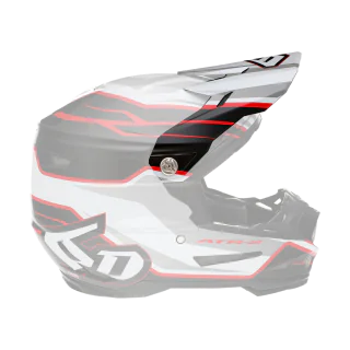 6D Helmet Visor ATR-2 Phase - White / Red
