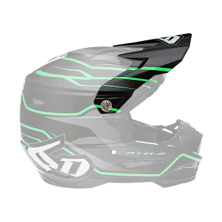 6D Helmet Visor ATR-2 Phase - Black / Green
