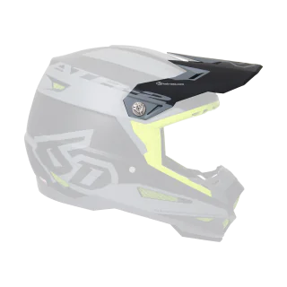 6D Helmet Visor ATR-2 Sector Mat - Grey / Black
