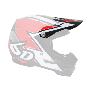 6D Helmet Visor ATR-2 Strike Glans - Red