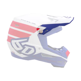 6D Helmet Visor ATR-2 Stripe - Red / White / Blue