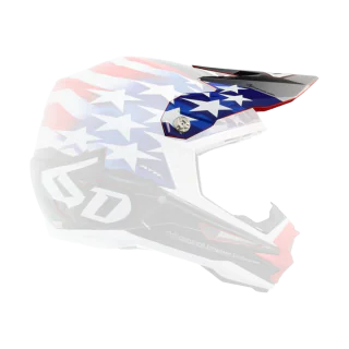 6D Youth Helmet Visor ATR-1Y Patriot - Red / White / Blue