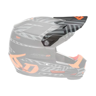 6D Youth Helmet Visor ATR-2Y Havoc - Neon Orange / Black