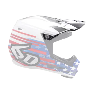 6D Youth Helmet Visor ATR-2Y Patriot - Red / White / Blue
