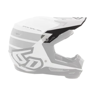 6D Youth Helmet Visor ATR-2Y Stripe - Black / White