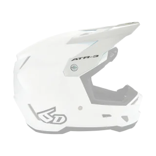 6D Youth Helmet Visor ATR-3Y Solid - Gloss White