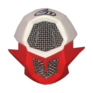6D Mouthpiece ATR-1 Team FCR Carbon - Red / Carbon