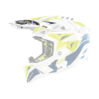 Airoh Helmet Visor Aviator 3 Spin - Gloss Yellow / Blue