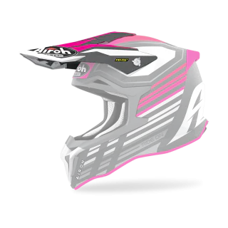 Airoh Helmet Visor Strycker Shaded - Matte Fluo Pink / Grey
