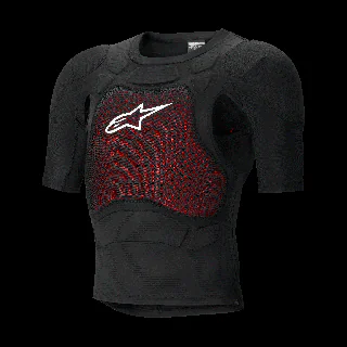 Alpinestars Chest Protector Soft Bionic Plasma LT Kort - Black / White
