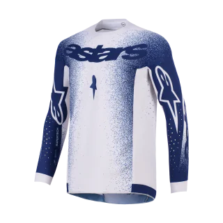 Alpinestars Motocross Jersey 2026 Supertech Scenz - Light Grey / Dark Blue