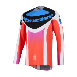 Alpinestars Motocross Jersey 2026 Techstar Knif - Light Grey / Fluo Orange / Black