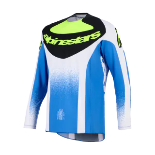 Alpinestars Motocross Jersey 2026 Techstar Knif - Ucla / Blue / Black / Fluo Yellow