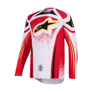 Alpinestars Motocross Jersey 2026 Techstar Nomur - Light Grey / Red / Black