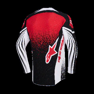 Alpinestars Motocross Jersey Techstar Nomur - Black / White / Red