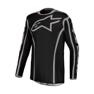 Alpinestars Motocross Jersey 2027 Fluid Apex V2 - Black / Silver