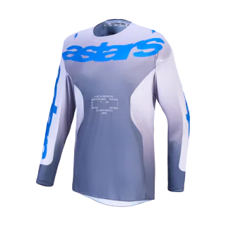 Alpinestars Motocross Jersey 2027 Racer Amber - Ash Grey / Light Lilac / Ucla Blue