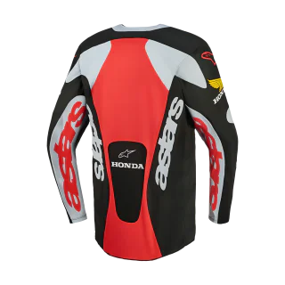 Alpinestars Motocross Jersey 2027 Racer Veil Honda - Black / Grey / Red