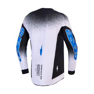 Alpinestars Motocross Jersey 2027 Supertech AFD Hiten - Black / Light Lilac / Blithe Blue