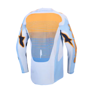 Alpinestars Motocross Jersey 2027 Techstar Maven - Dust Blue / Tangerine / Black