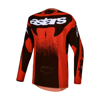 Alpinestars Motocross Jersey 2027 Techstar Swan - Cardinal Red / Black / White