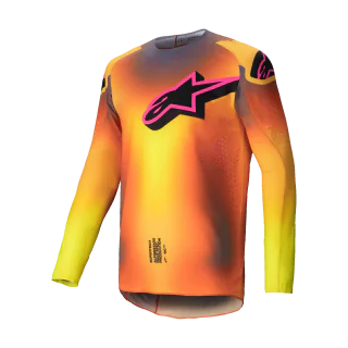 Alpinestars Motocross Jersey Supertech Lipan - Yellow / Pink