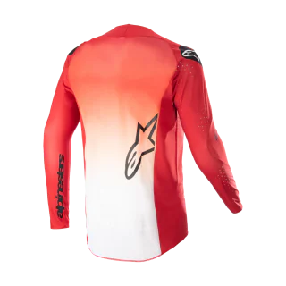 Alpinestars Motocross Jersey Supertech Risen - Mars Red / White