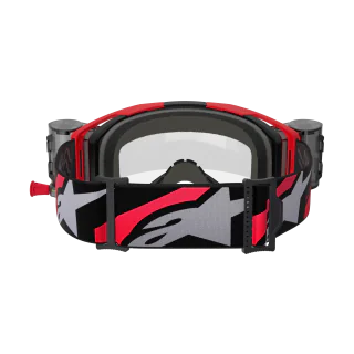 Alpinestars Motocross Goggle Roll-Off Vision 8 Luar - Red / Black - Clear
