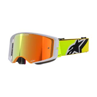 Alpinestars Motocross Goggle Supertech Corp - Fluo Yellow / Grey - Mirror Red