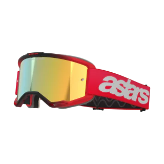 Alpinestars Motocross Goggle Vision 5 Blaze - Red - Mirror Gold