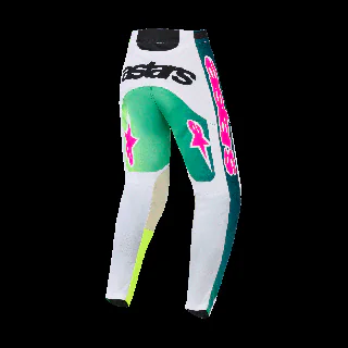 Alpinestars Motocross Pants Racer Portl - Green / White / Black