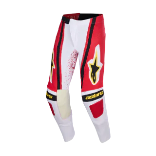 Alpinestars Motocross Pants 2026 Techstar Nomur - Light Grey / Red / Black