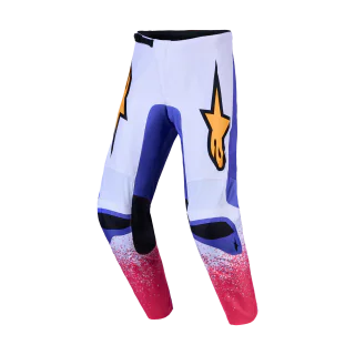 Alpinestars Motocross Pants 2027 Fluid Drag - Light Lilac / Blue / Iris / Gold