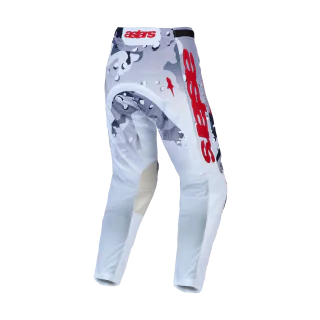 Alpinestars Motocross Pants 2027 Racer Air Lone - Camo Grey / White / Fire Red