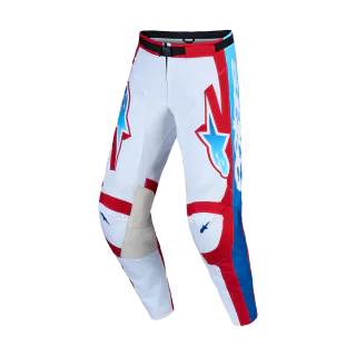 Alpinestars Motocross Pants 2027 Racer Hunt - White / Fire Red / Ucla Blue