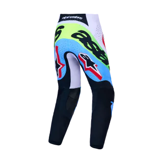 Alpinestars Motocross Pants 2027 Supertech Dyna - Light Lilac / Fluo Green / Black