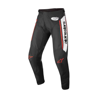 Alpinestars Motocross Pants Racer Flagship - Black / White / Fluo Red