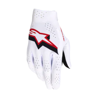 Alpinestars Motocross Gloves 2026 Supertech - White / Black / Fire Red