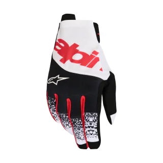 Alpinestars Motocross Gloves 2027 Techstar - Black / White / Fluo Red