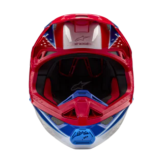 Alpinestars Motocross Helmet S-M10 Aeon - Gloss Red / Blue