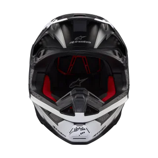 Alpinestars Motocross Helmet S-M10 Ampress - Matte Black / White
