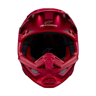 Alpinestars Motocross Helmet S-M10 Flood - Red / Fluo Red