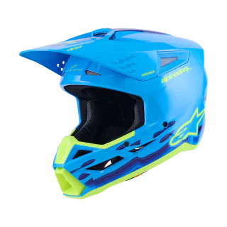 Alpinestars Motocross Helmet S-M3 Force - Cyan