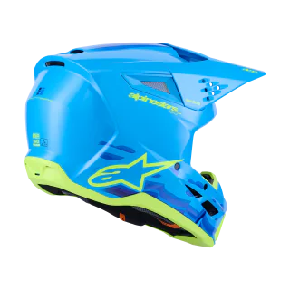 Alpinestars Motocross Helmet S-M3 Force - Cyan